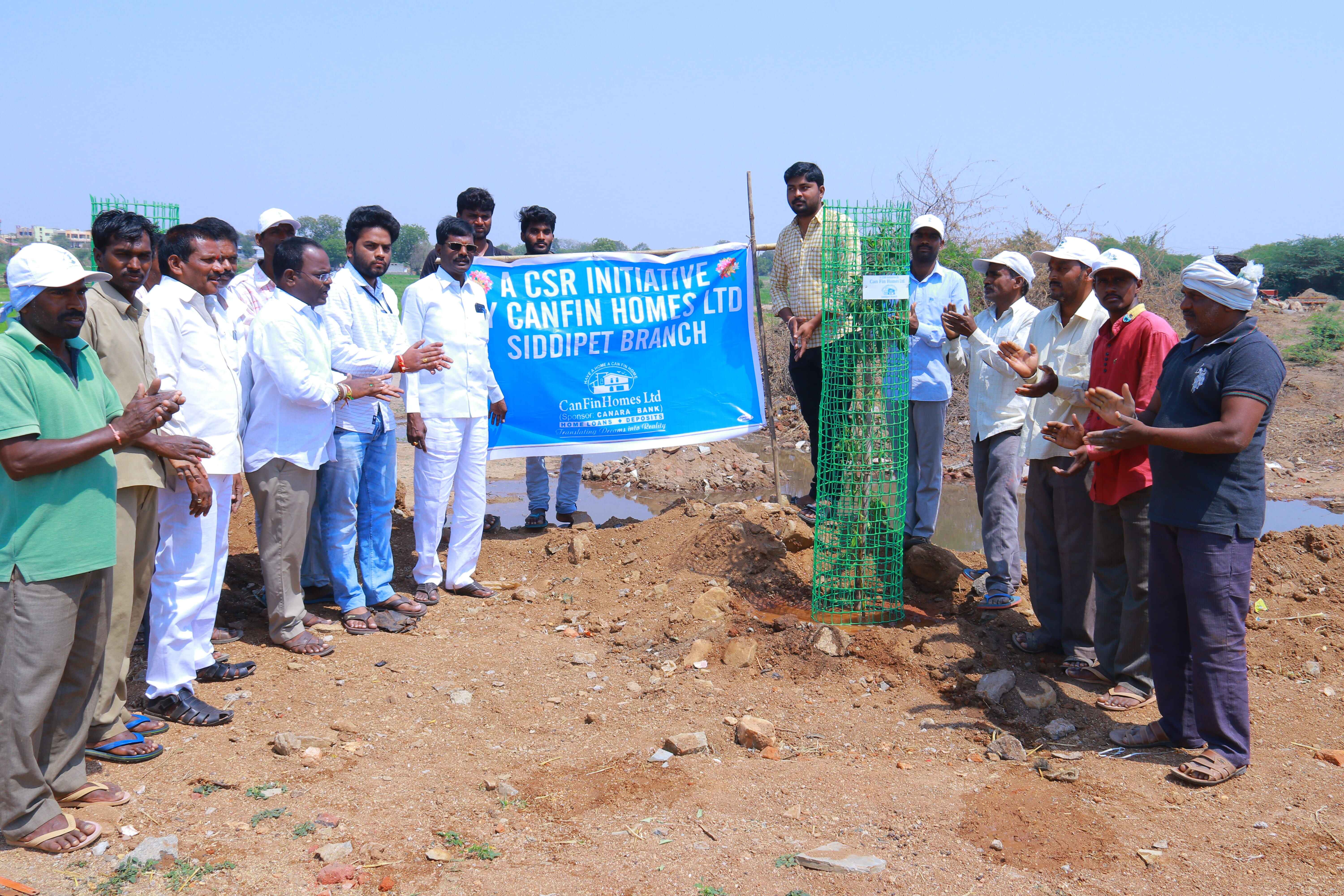 A CSR activity of Siddipet to Tree gaurds to protect plantssaplings in and around Siddipet District